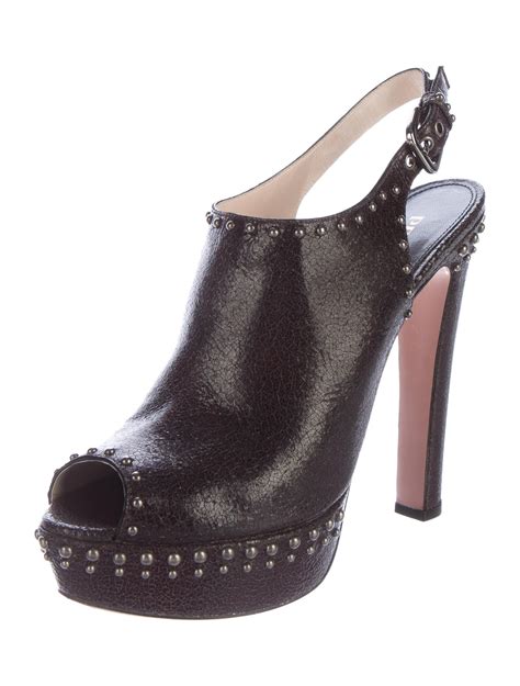 bota prada preta|prada platform booties.